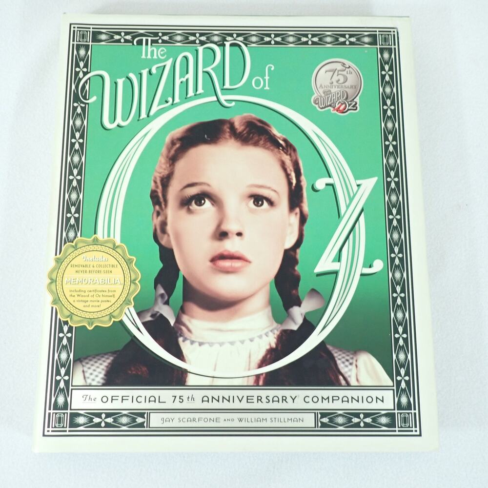 Wizard of Oz Official 75th Anniversary Companion Book w/Sealed Memorabilia Pouch